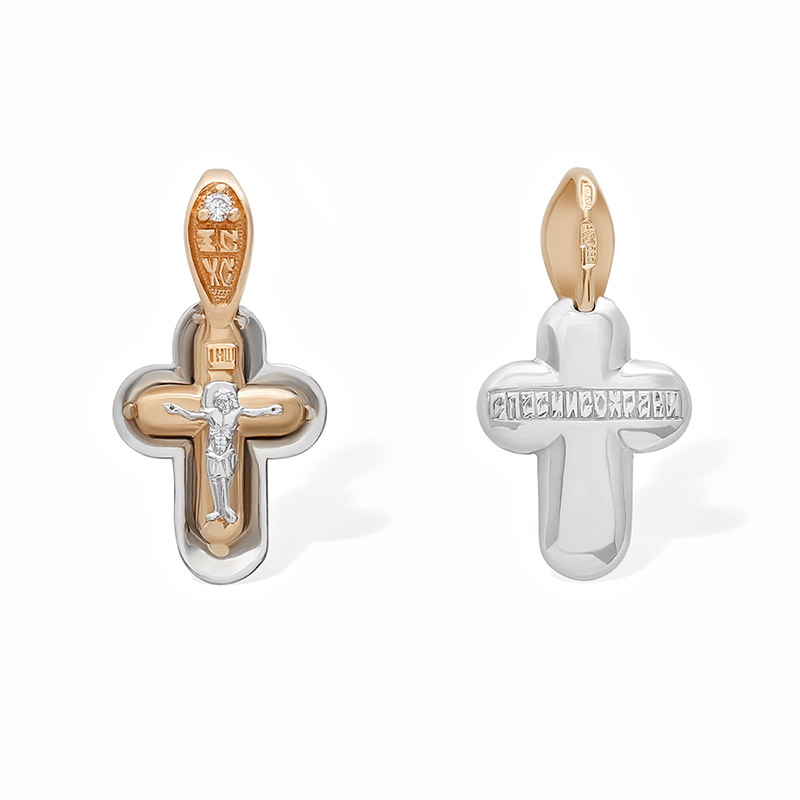 Золотой крестик 922751АКВ фото 1