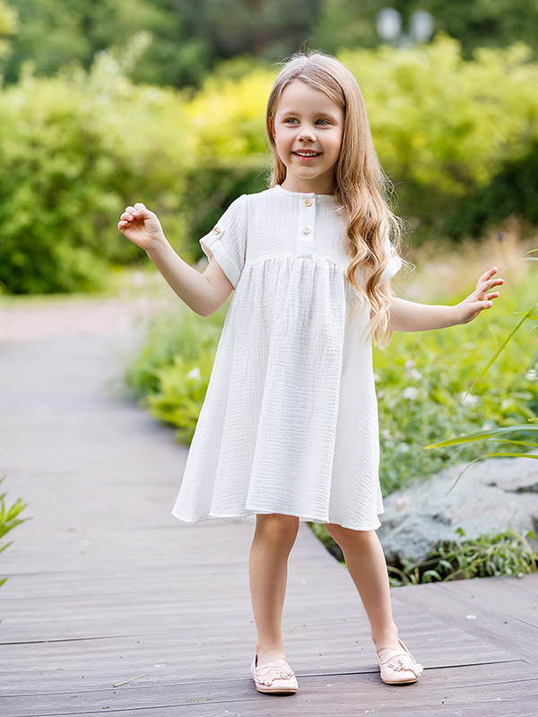 Платье Мечта молочное муслин фото 4