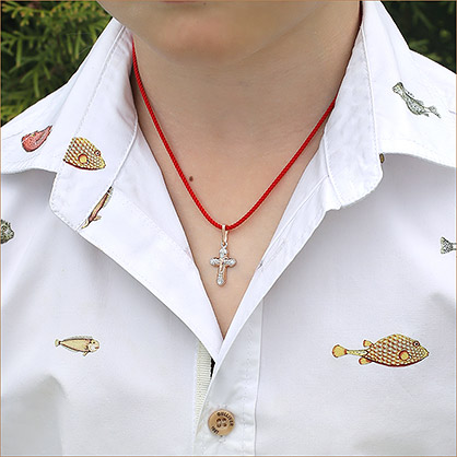 Золотой крестик 922739АКВ фото 4