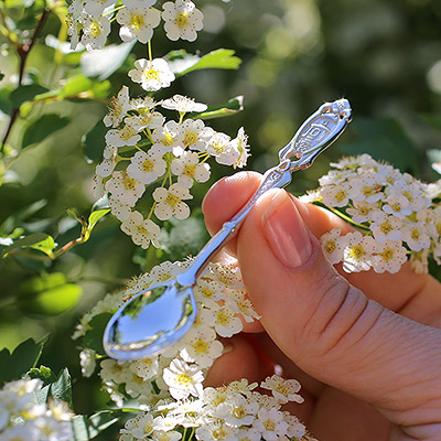 Серебряная ложечка "Часовенка"