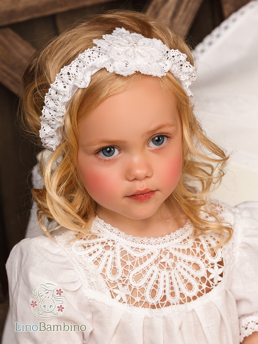 Повязка с кружевным цветком "Катерина" фото 2