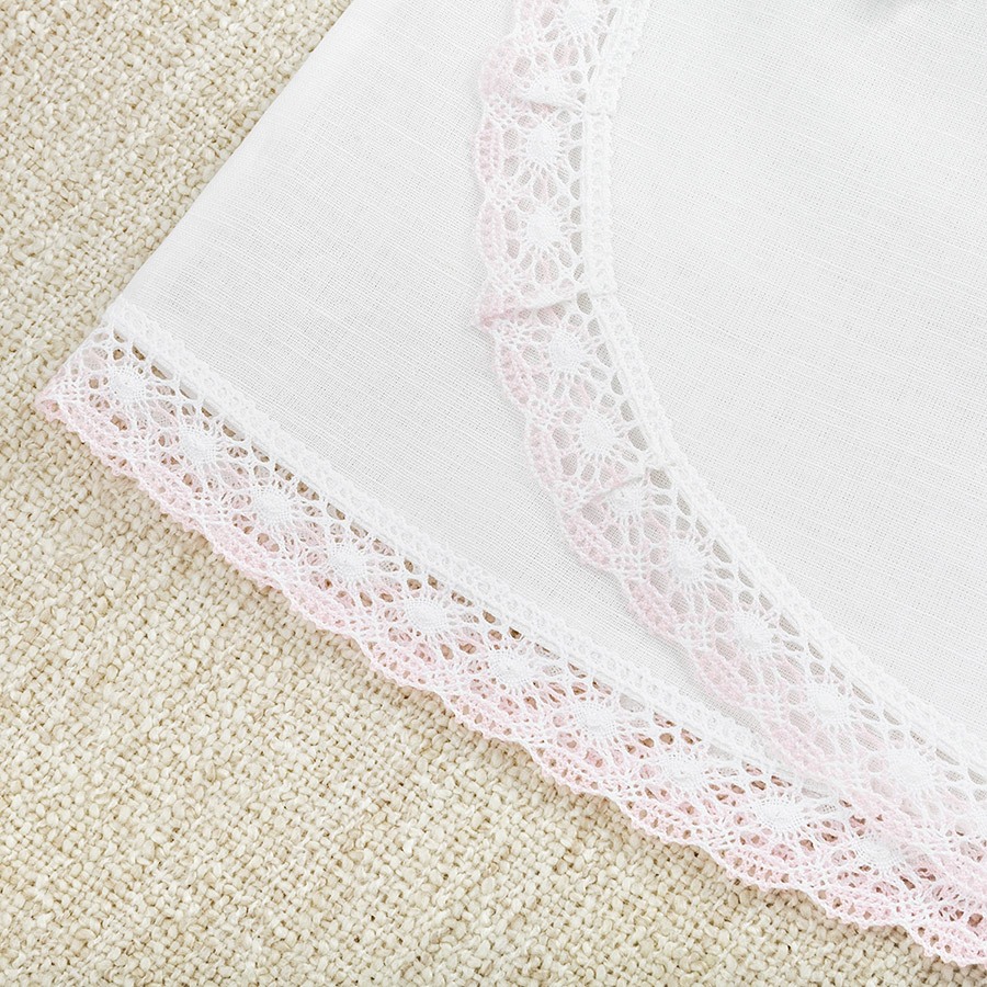 Крестильный набор для девочки "Розовая лоза" с полотенцем фото 5