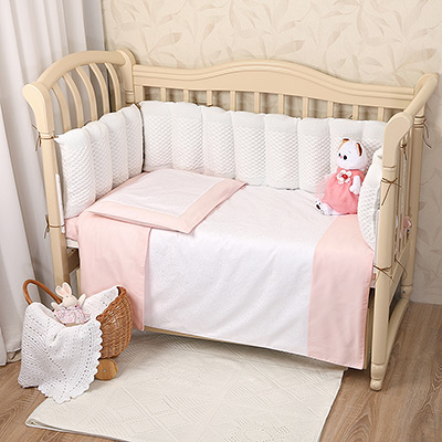 Постельное белье Розовая россыпь 3 предмета - миниатюра фотографии товара в каталоге ЛиноБамбино