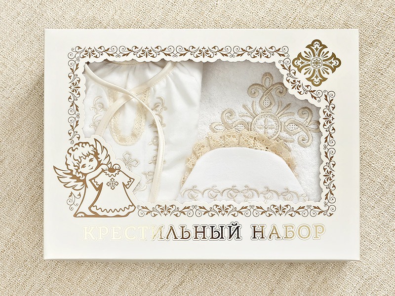 Крестильный набор для девочки "Ульяна" с полотенцем фото 8
