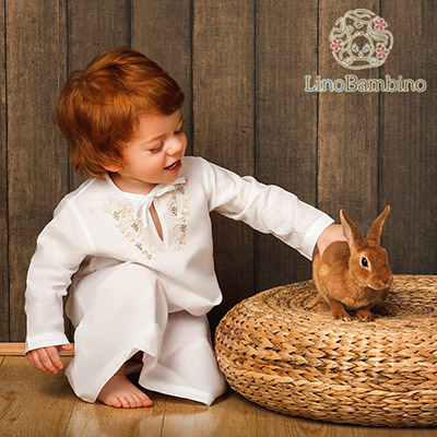 Крестильная рубашка "Георгий" для мальчика - миниатюра фотографии товара в каталоге ЛиноБамбино