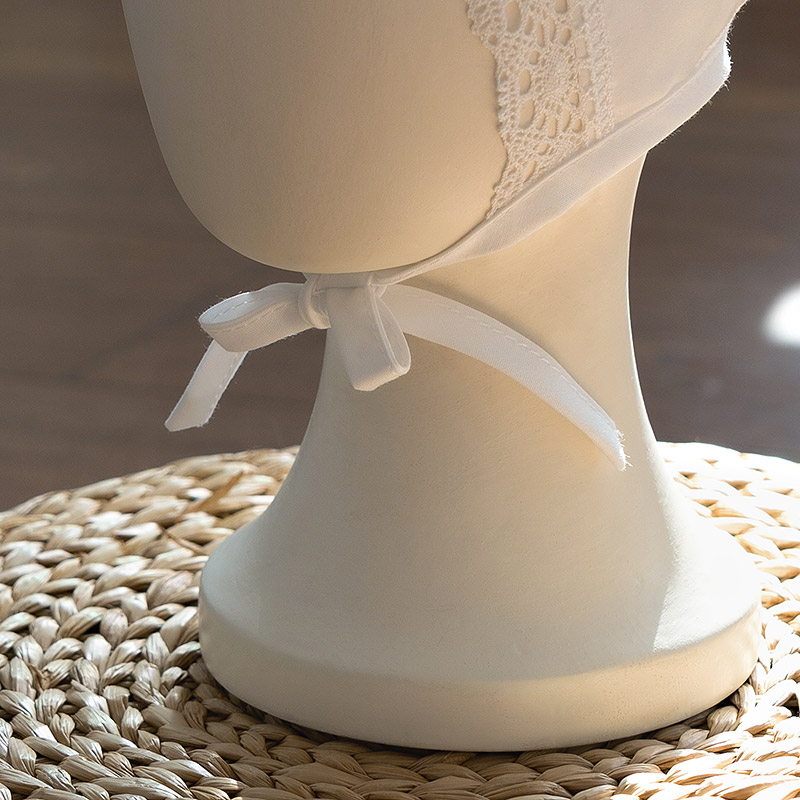 Чепчик хлопковый "Кружевной" фото 5