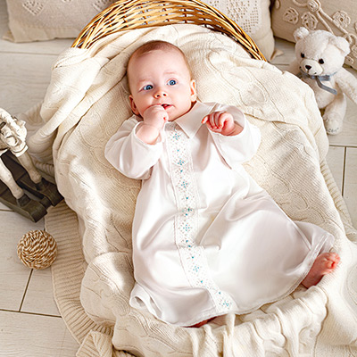 Крестильная рубашка "Даниил" для мальчика - миниатюра фотографии товара в каталоге ЛиноБамбино