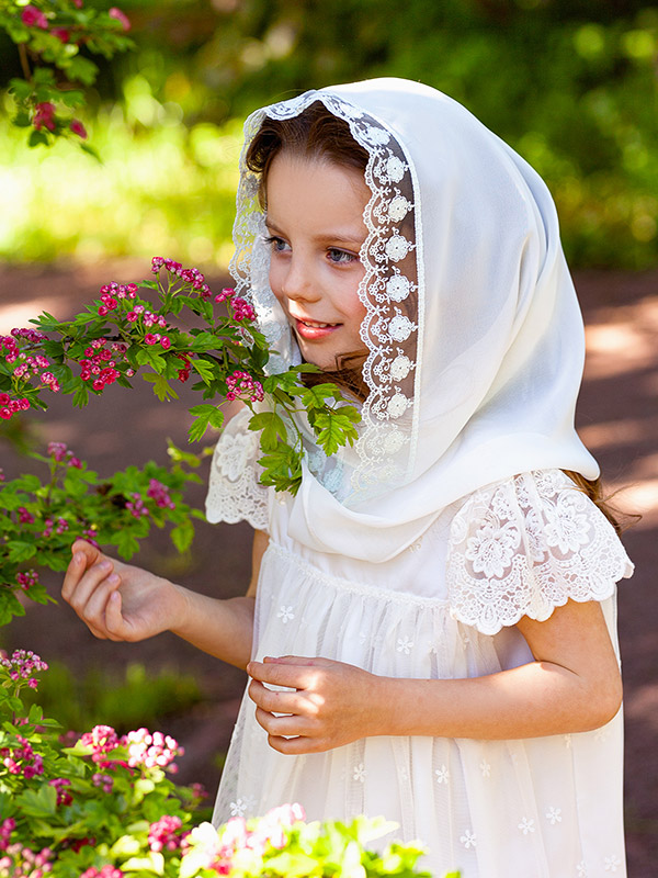 Церковный снуд для девочки "Тиффани" фото 5