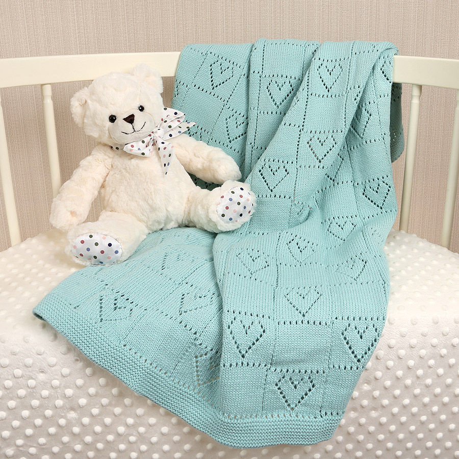 Детский плед "Сердечки" тиффани фото 2