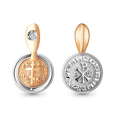 Золотой крестик 922752АКВ - миниатюра фотографии товара в каталоге ЛиноБамбино