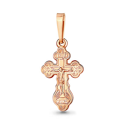 Золотой крестик 10442АКВ фото 3