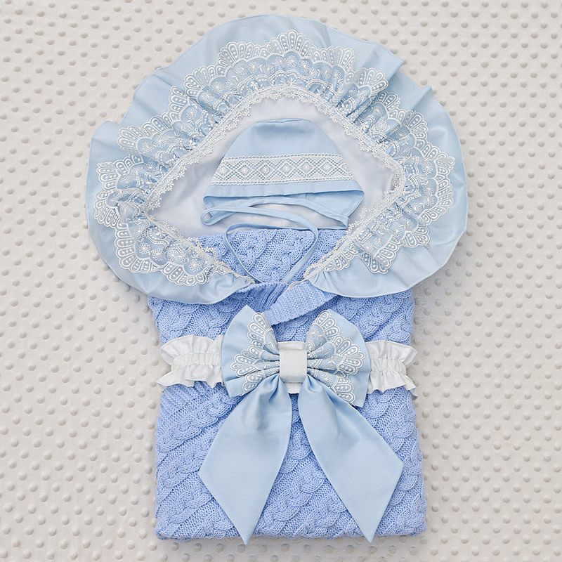 Комплект на выписку "Конфетти" голубой фото 2