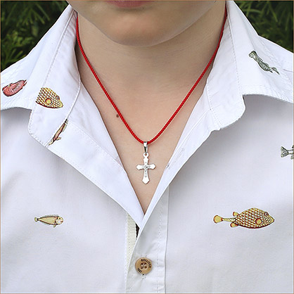 Золотой крестик 12715АКВ фото 6