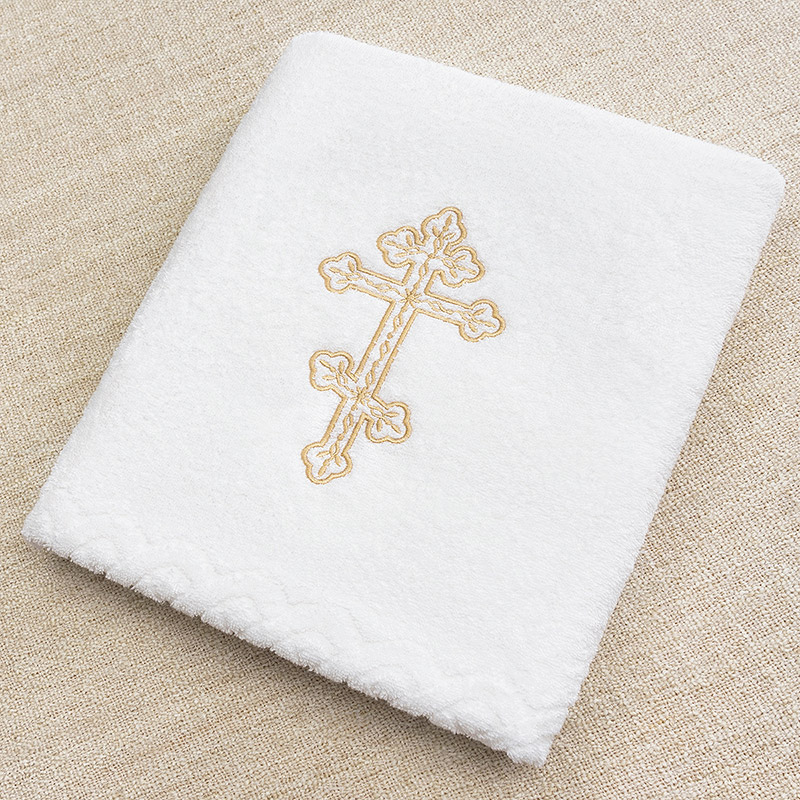 Крестильное махровое полотенце "Восьмиконечный крест" фото 5