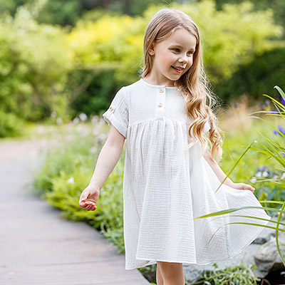 Фото товара "Платье Мечта молочное муслин" при наведении