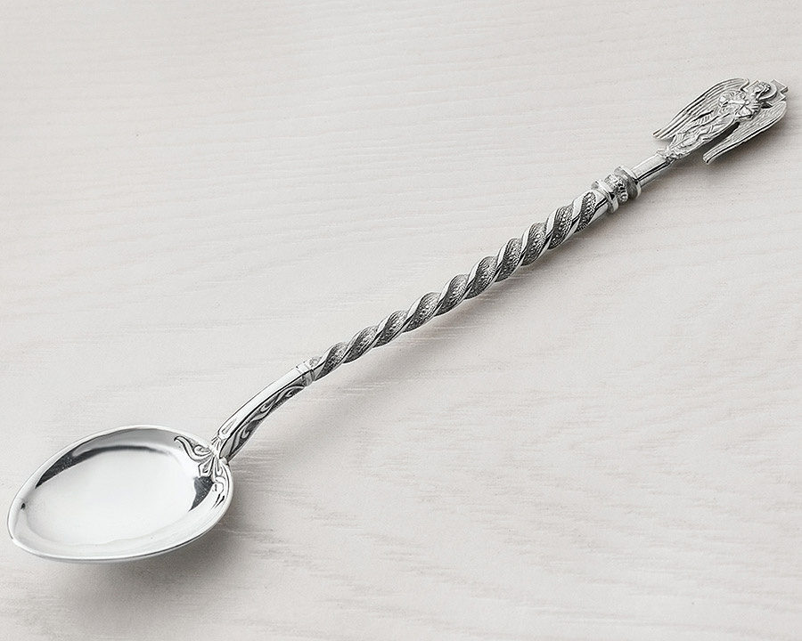 Серебряная ложка  "Ангел-хранитель большой" фото 4