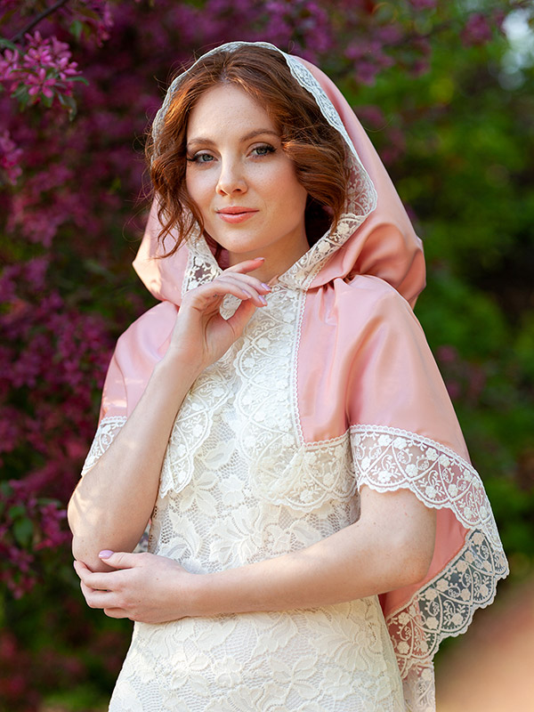 Женский платок с капюшоном "Ариадна" фото 4