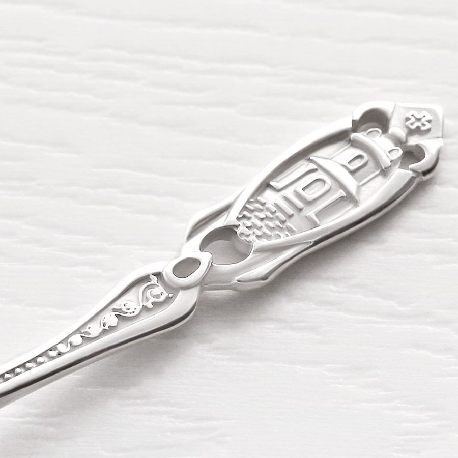 Серебряная ложечка "Часовенка" фото 4