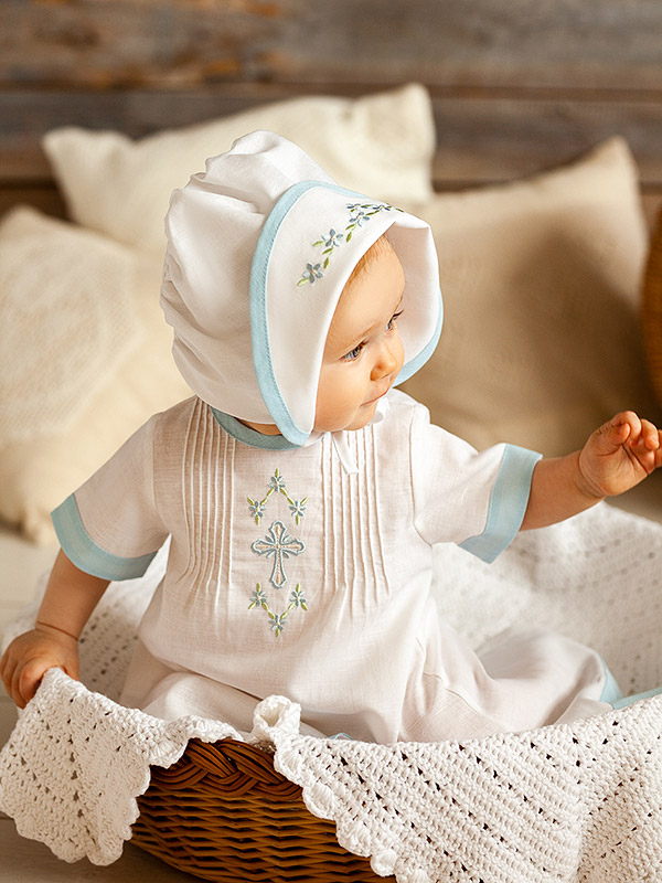 Платье "Незабудка" для Крещения девочки фото 9