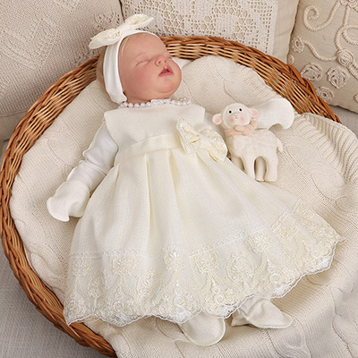 Фото товара "Костюмчик с платьем "Люрекс" молочный" из магазина ЛиноБамбино