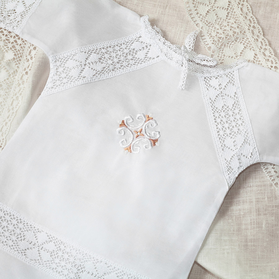 Крестильная рубашка "Ольга" для девочки фото 6