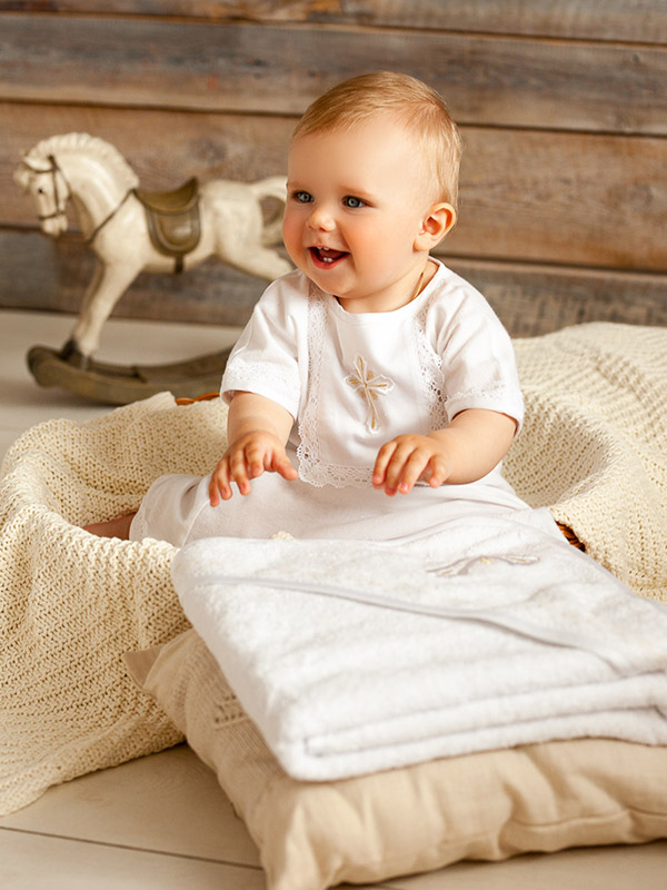 Крестильный набор для ребенка "Светик" с полотенцем фото 2