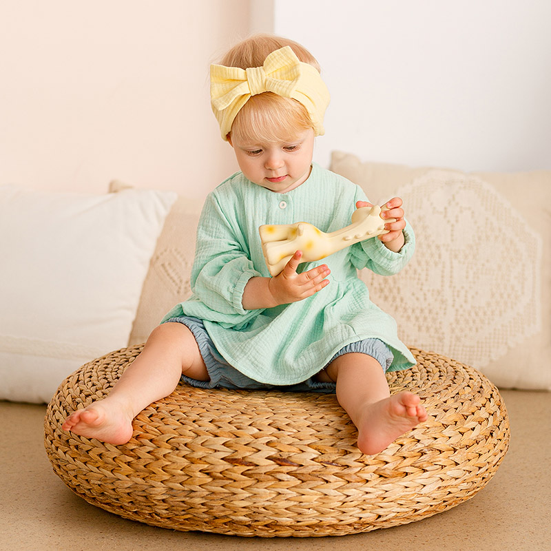 Повязка с бантом муслиновая фото 6