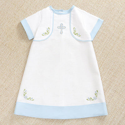 Фото товара "Крестильная рубашка "Василек" для мальчика" из магазина ЛиноБамбино