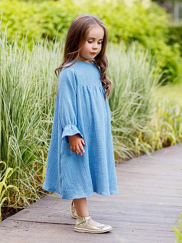 Платье Дымка джинс муслин фото 1