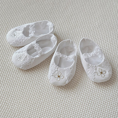 Туфельки детские "Крестильные" - миниатюра фотографии товара в каталоге ЛиноБамбино