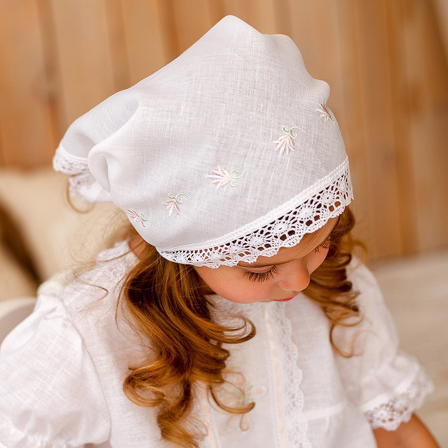 Крестильный набор для девочки "Серафима" с полотенцем фото 9