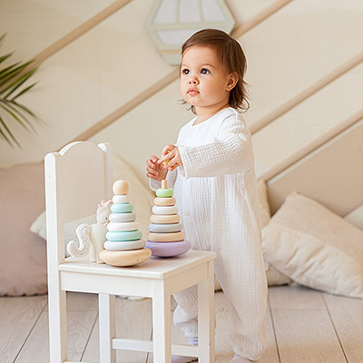 Комбинезон Облачко молочный из муслина