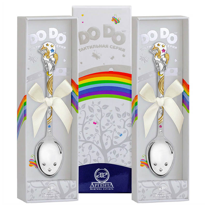 Серебряная ложка "Единорог" фото 1