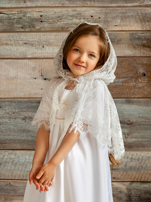 Детская кружевная накидка "Прованс" фото 5