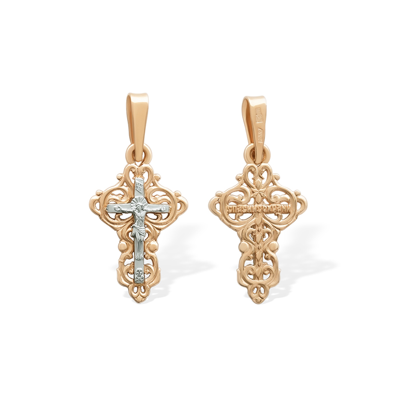 Золотой крестик 11425АКВ фото 1