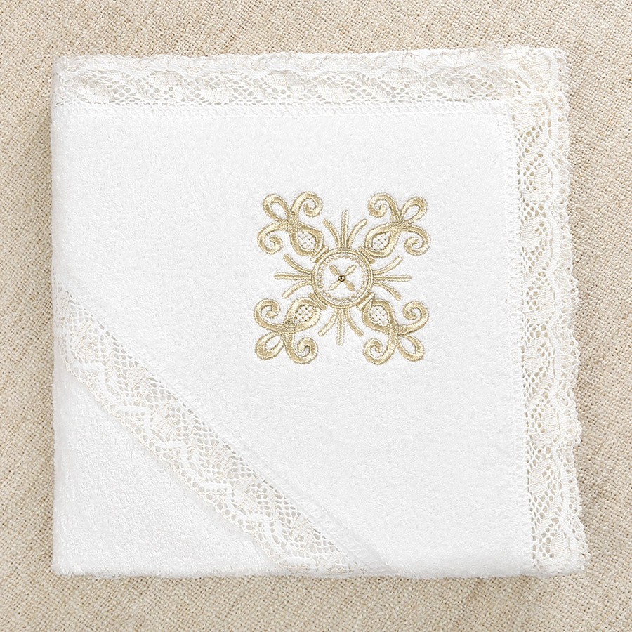 Крестильный набор для девочки "София" с полотенцем фото 4