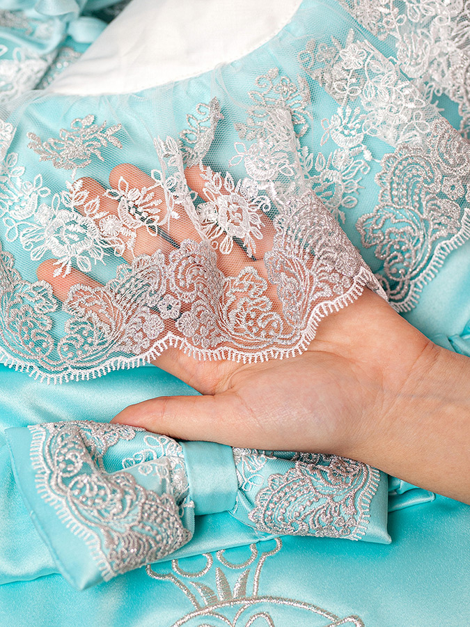 Комплект на выписку "Тезоро" мятный для девочки фото 7