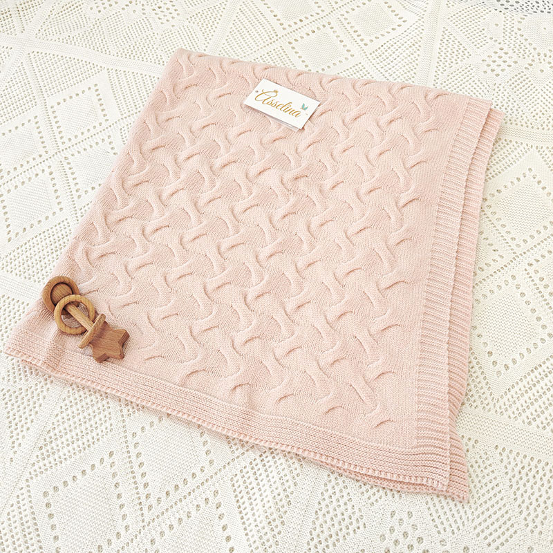 Плед "Остин",  нежно-розовый фото 2