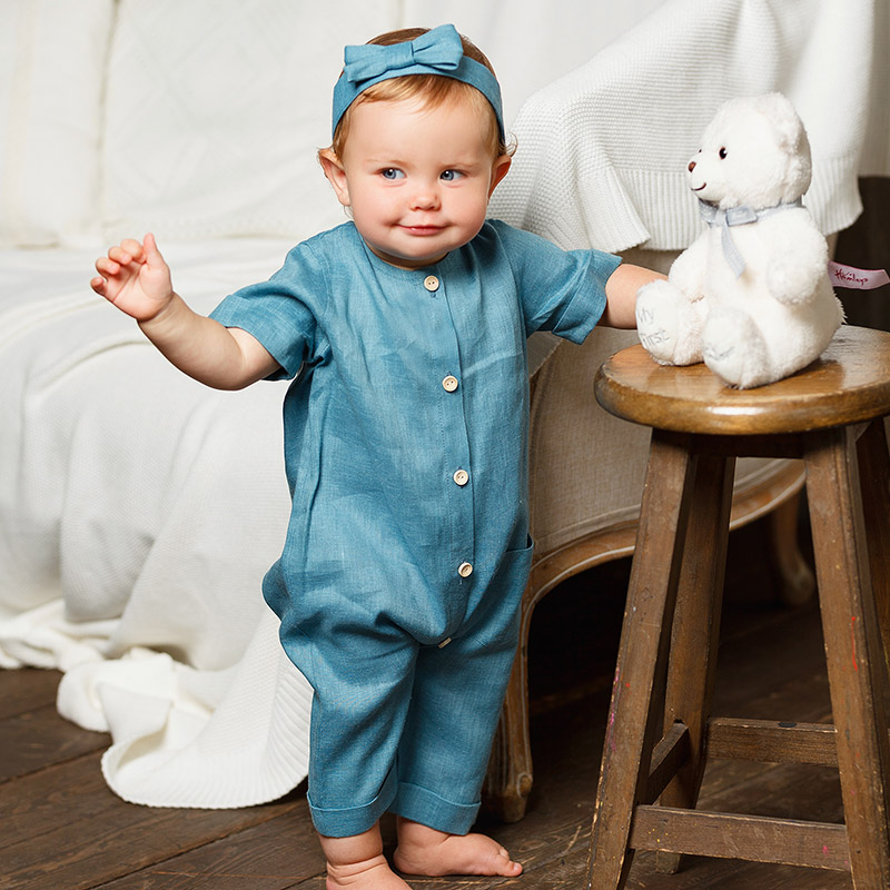 Льняной комбинезон Ветерок горное озеро фото 6