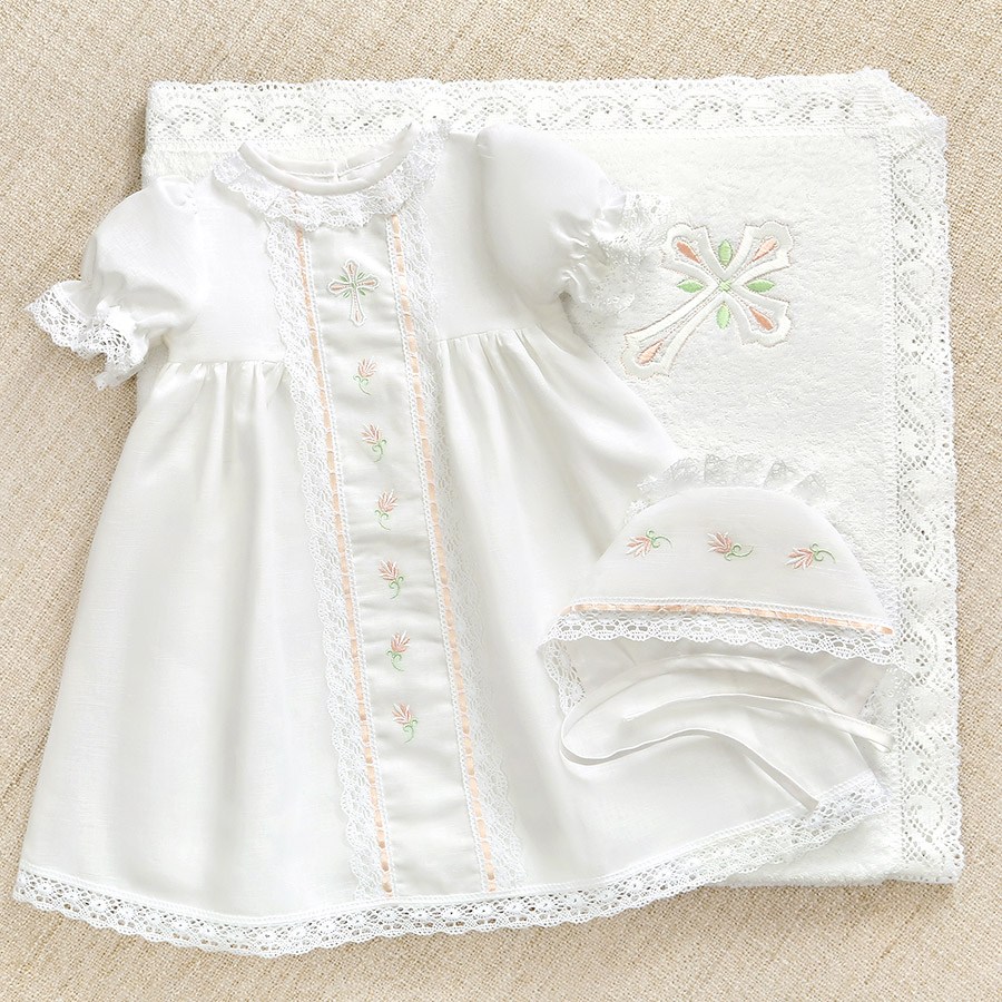 Крестильный набор для девочки "Серафима" с полотенцем фото 5