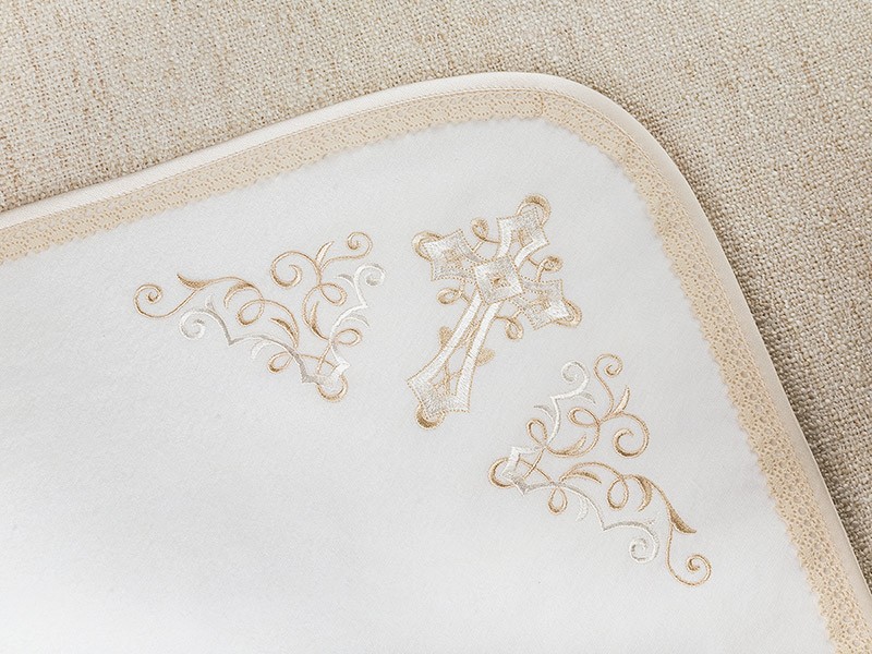 Крестильный комплект "Никита" для мальчика с пеленкой фото 10