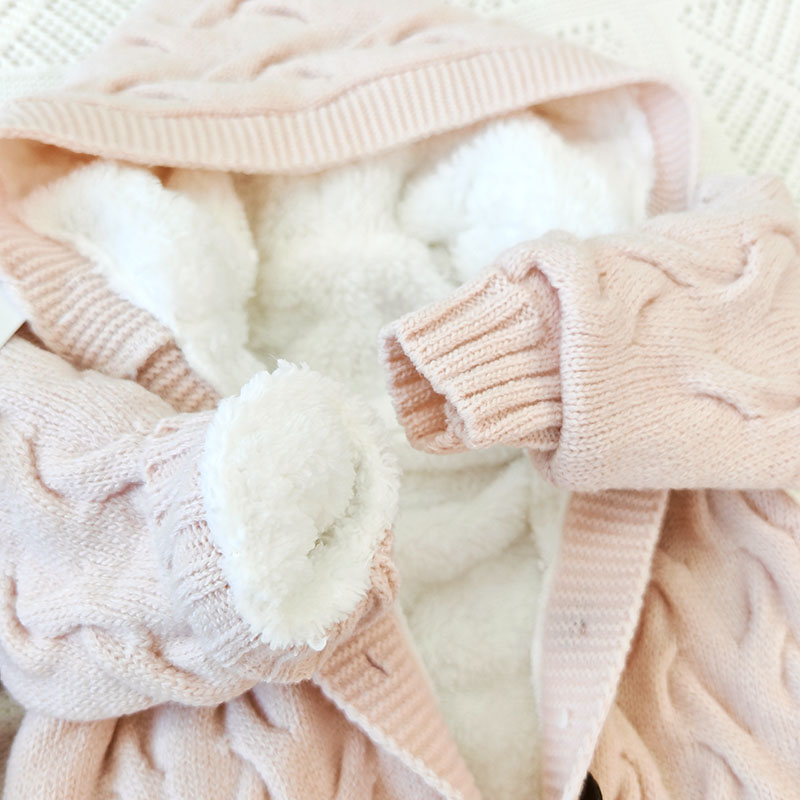 Утепленный комбинезон  "Остин" с капюшоном, светло-розовый фото 5