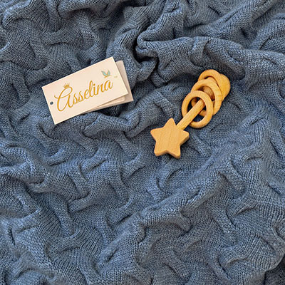 Фото товара "Плед "Остин", парламент" из магазина ЛиноБамбино