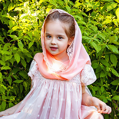 Фото товара "Детский снуд для церкви "Кристина"" из магазина ЛиноБамбино