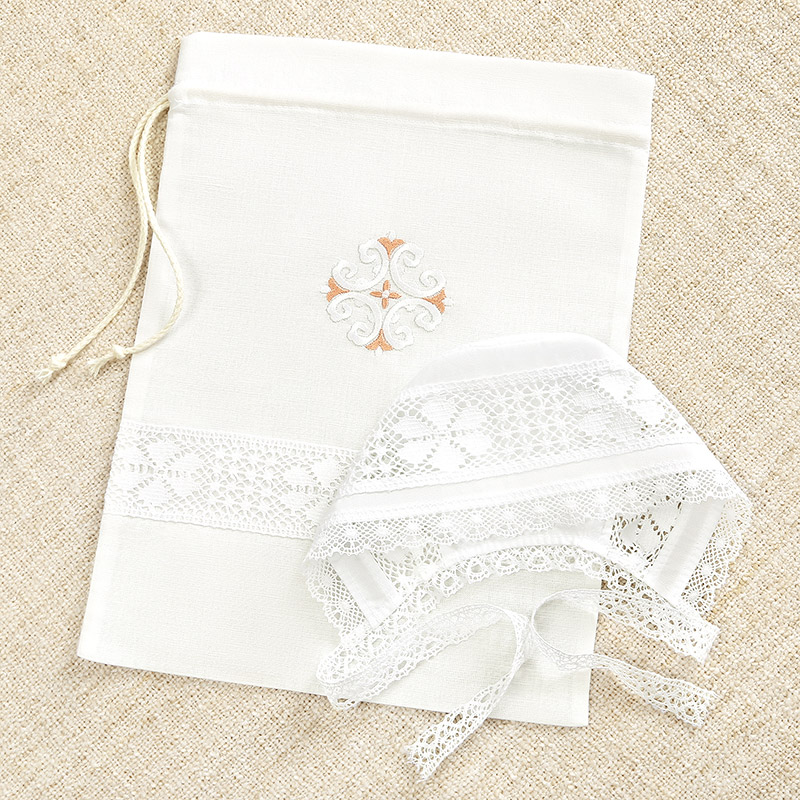 Мешочек для крестильных принадлежностей "Кудрявый крест" фото 3