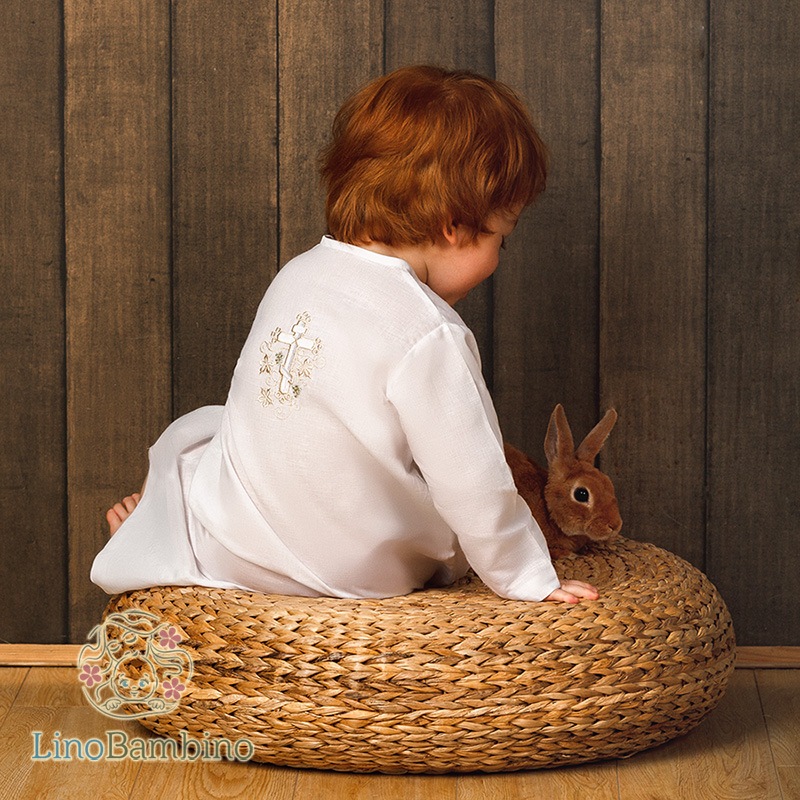 Крестильный комплект "Георгий" для мальчика с пеленкой фото 2