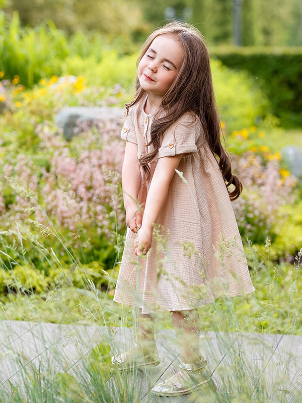 Платье Мечта бежевое муслин фото 4