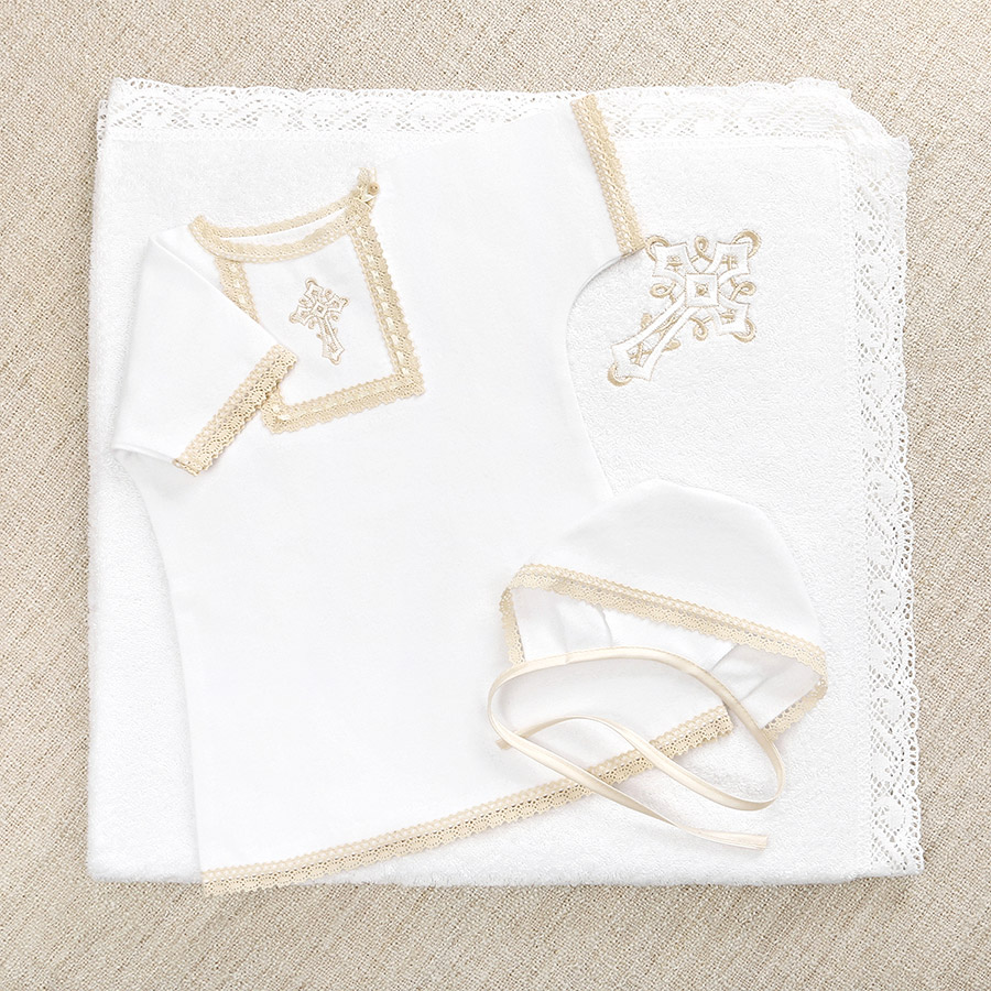 Крестильный набор для мальчика "Никита" с полотенцем фото 6