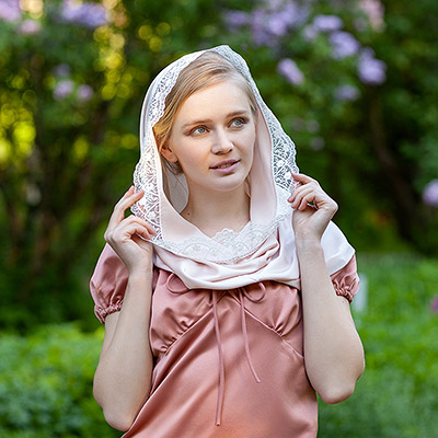 Церковный снуд-капюшон "Леда" - фото из магазина ЛиноБамбино