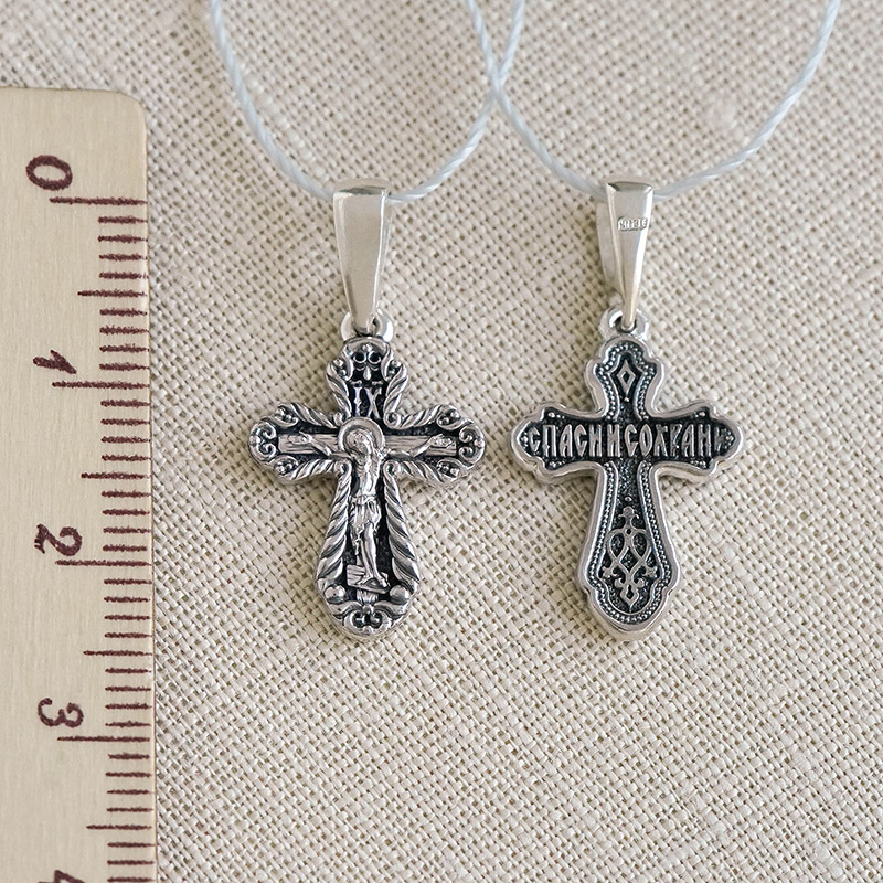 Серебряный крестик КРН05 фото 2